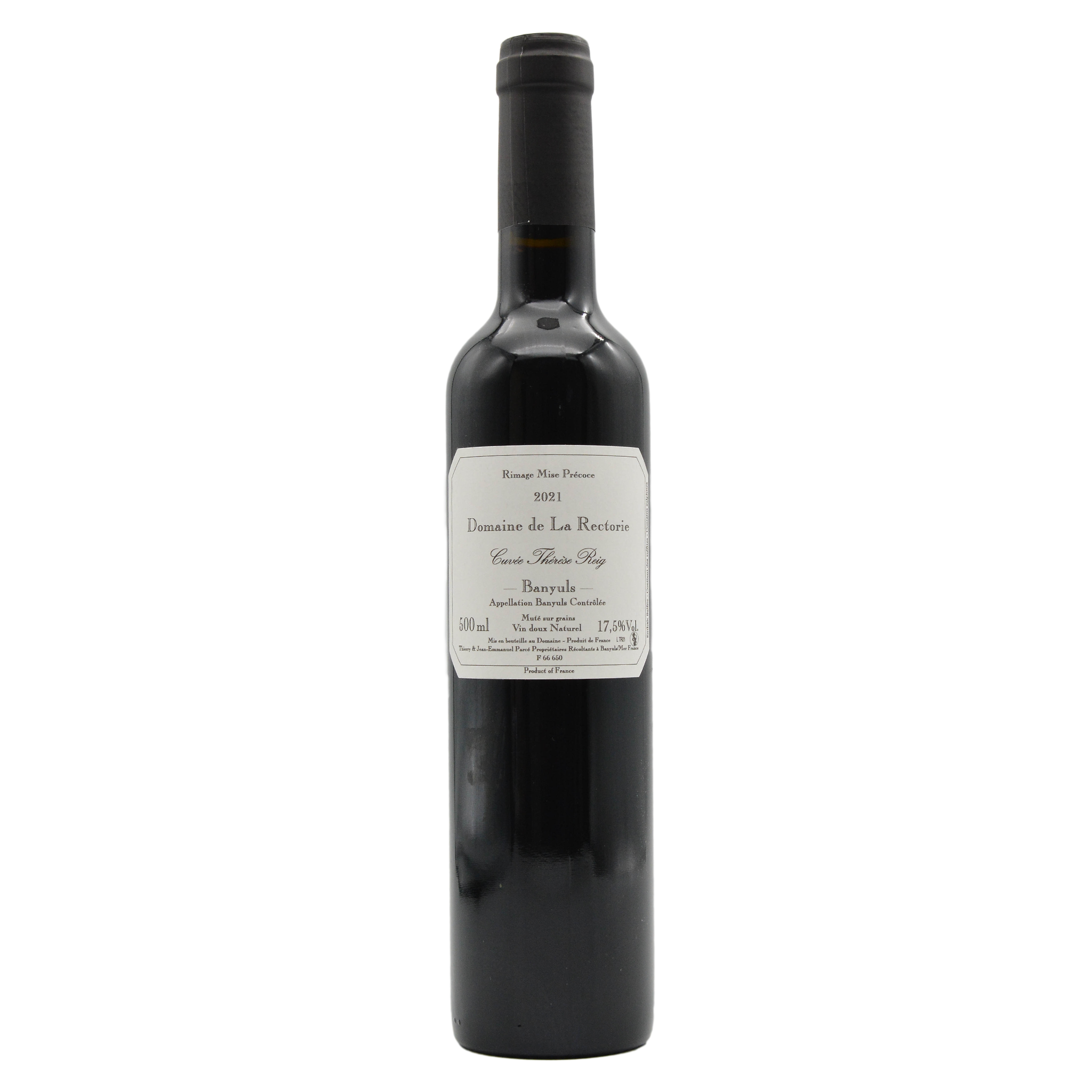 Domaine de la Rectorie Vin Doux Naturel Banyuls Thérèse Reig (500ml) 2021